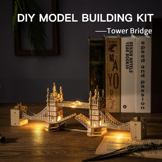 Tower Bridge 3D de Madera Premium – Puzzle Decorativo de Londres