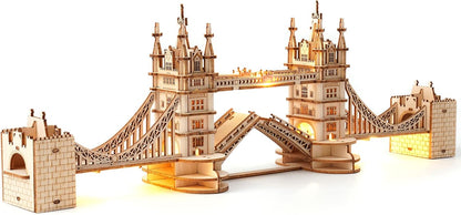 Tower Bridge 3D de Madera Premium – Puzzle Decorativo de Londres