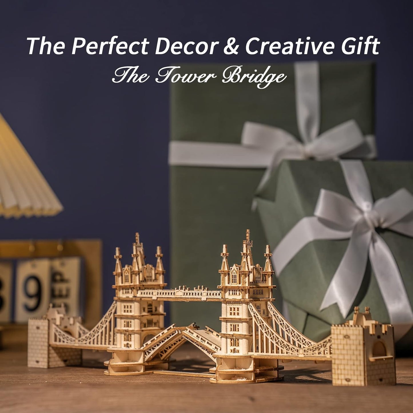 Tower Bridge 3D de Madera Premium – Puzzle Decorativo de Londres