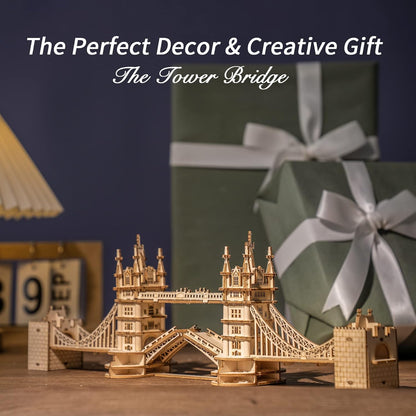 Tower Bridge 3D de Madera Premium – Puzzle Decorativo de Londres
