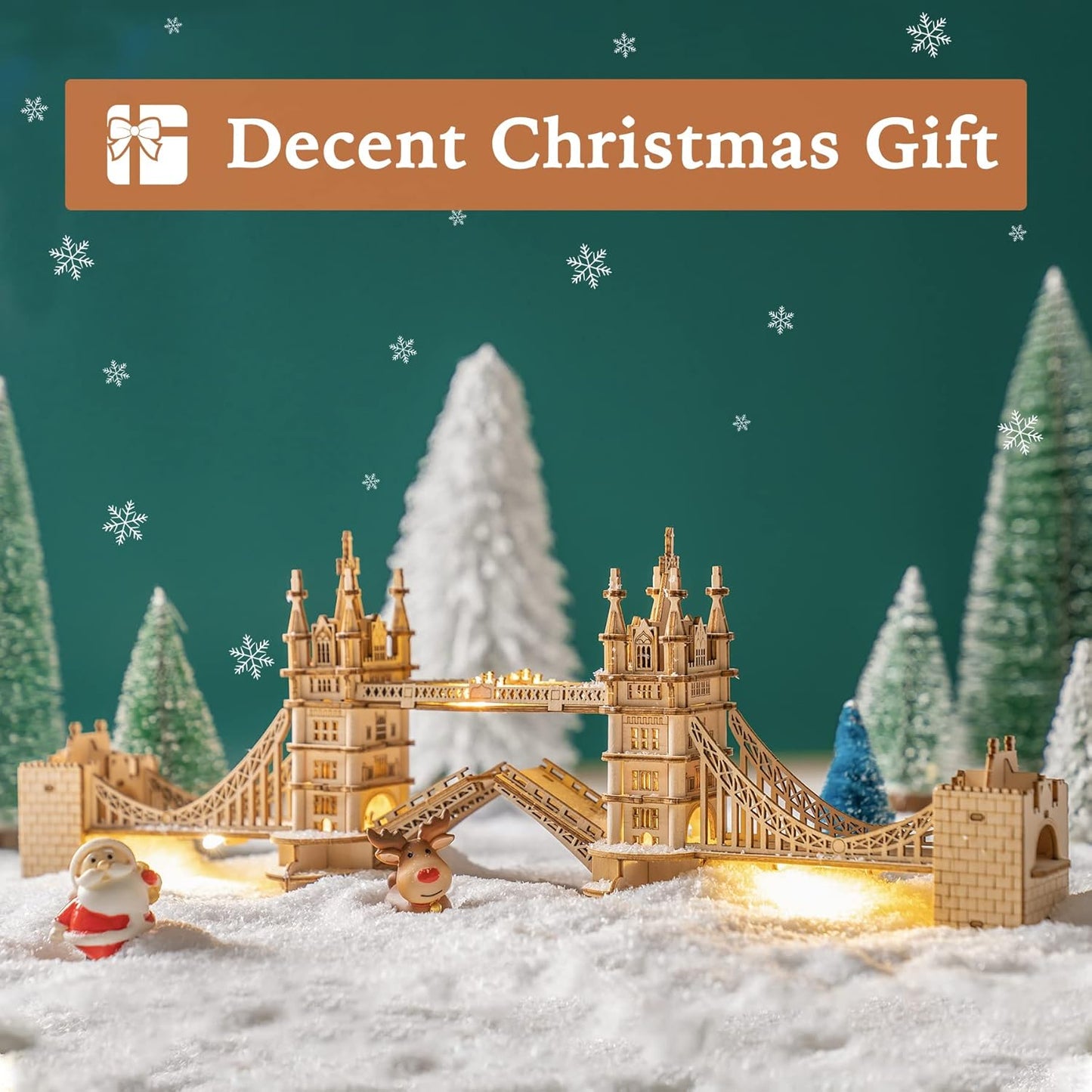 Tower Bridge 3D de Madera Premium – Puzzle Decorativo de Londres
