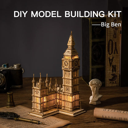 Big Ben 3D de Madera Premium – Puzzle Decorativo de Londres