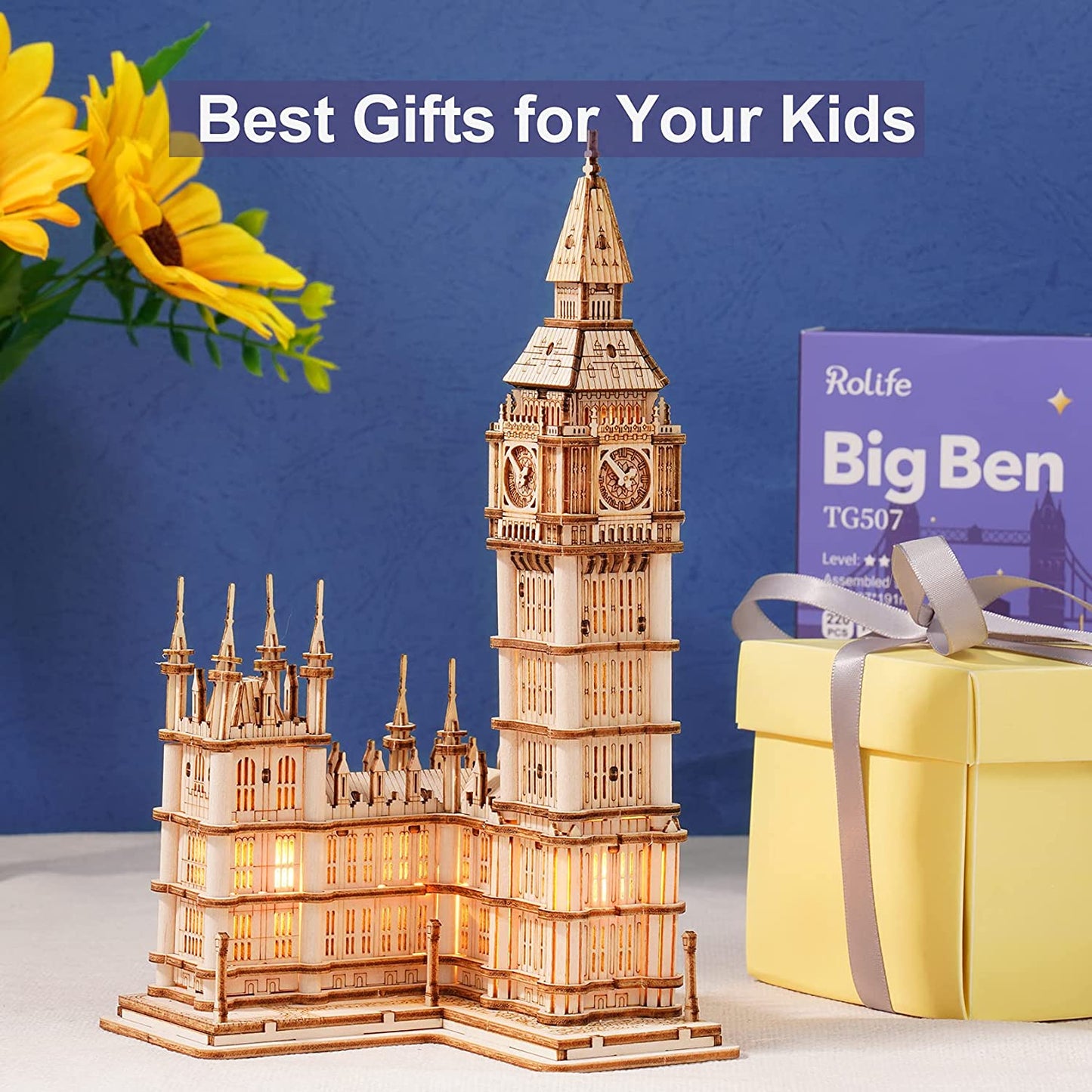 Big Ben 3D de Madera Premium – Puzzle Decorativo de Londres