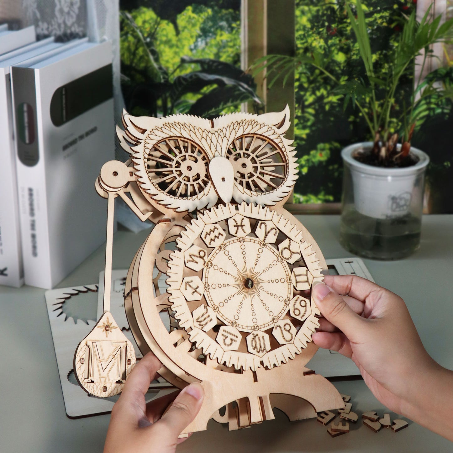 🦉 Reloj Búho 3D de Madera – Regalo Premium Decorativo